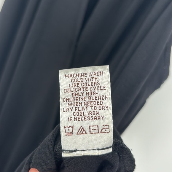 Max Studio Halter Cross Front Tank Top Women’s Size Small in Black - Picture 7 of 8